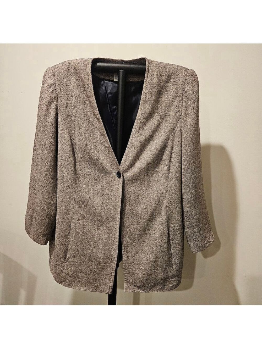 Women's Worthington One-Button Blazer Size 20, Light Brown